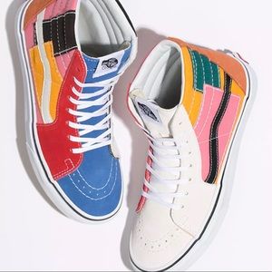 Vans SK8-HI’s - Patchwork - Womens size 8